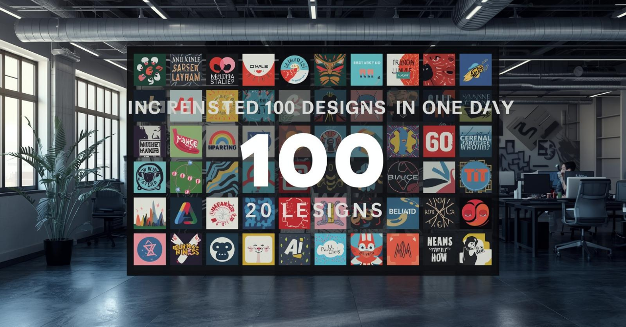 AIを使って1日で100枚のデザインを作ってみた結果